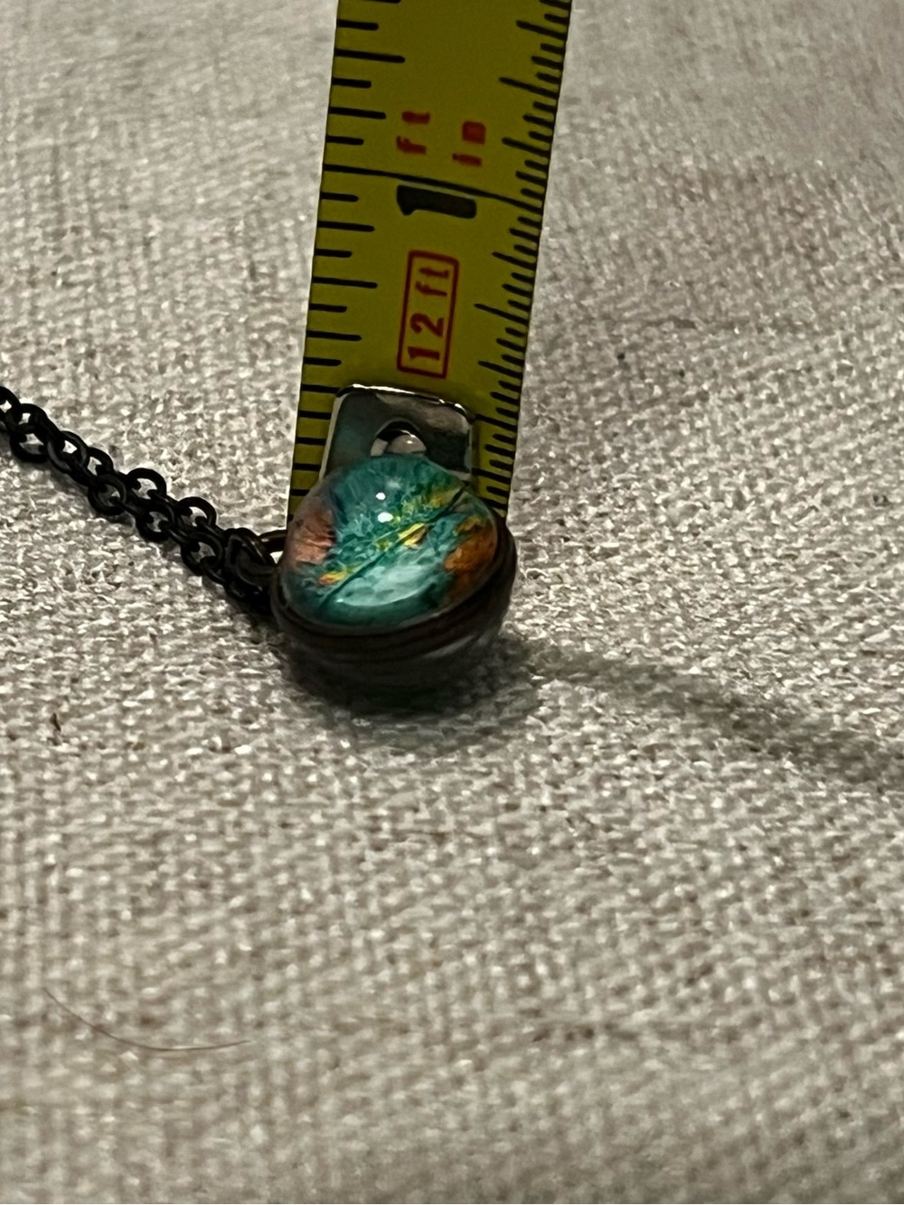 Plunder World Sphere Globe Glass Pendant With Bronze Necklace Travel Novelty - Picture 4 of 6